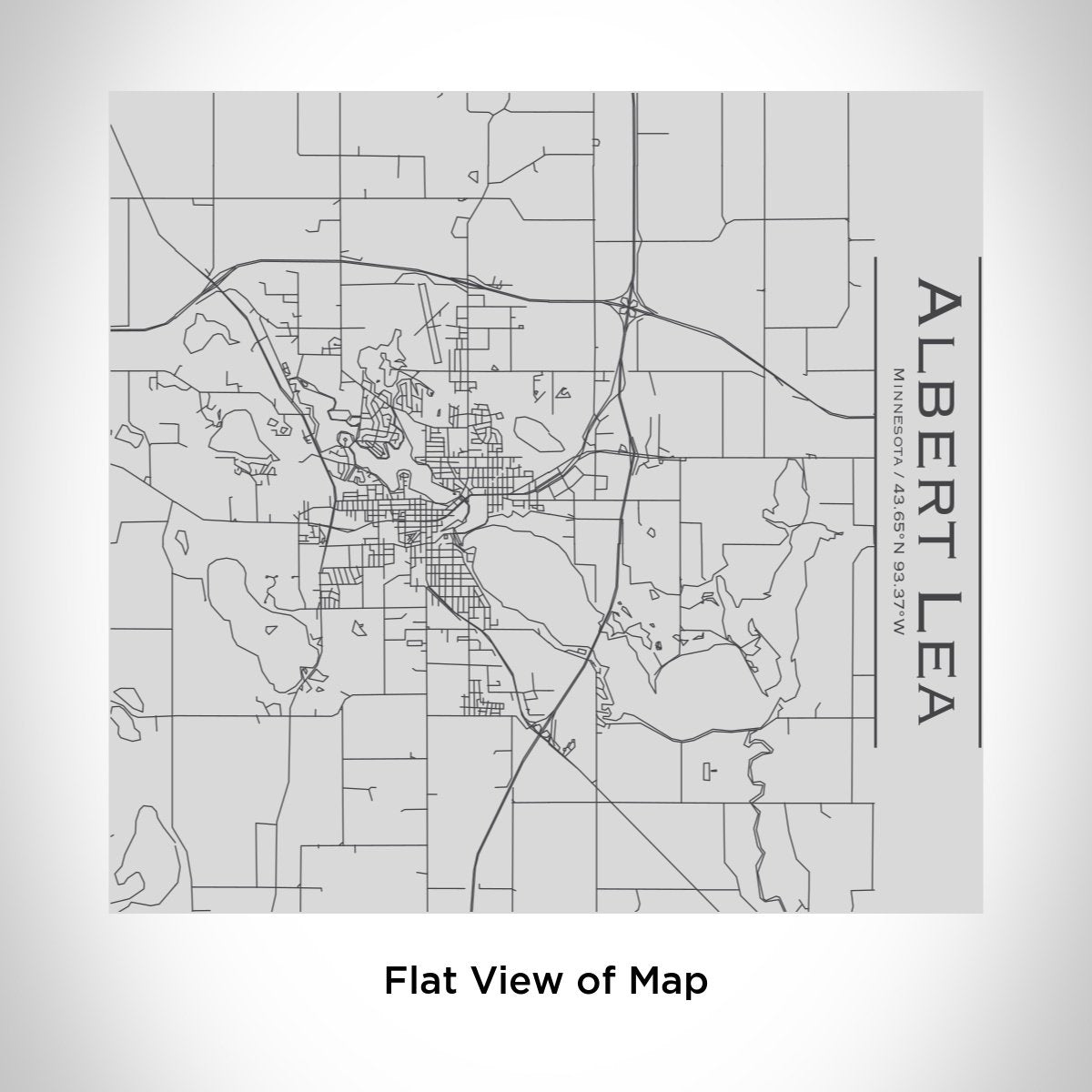 Albert Lea - Minnesota Engraved Map Tumbler
