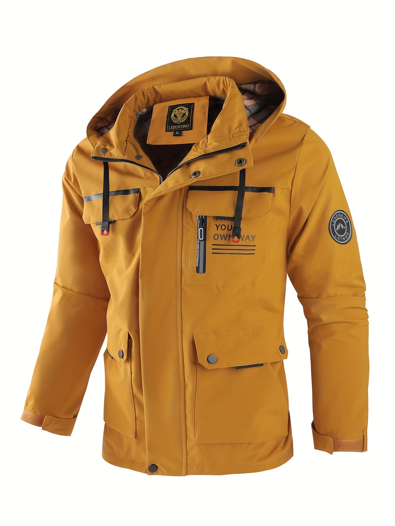 New Men's Fashion Casual Windbreaker Bomber Jacket, Spring Outdoor Waterproof Sports Jacket