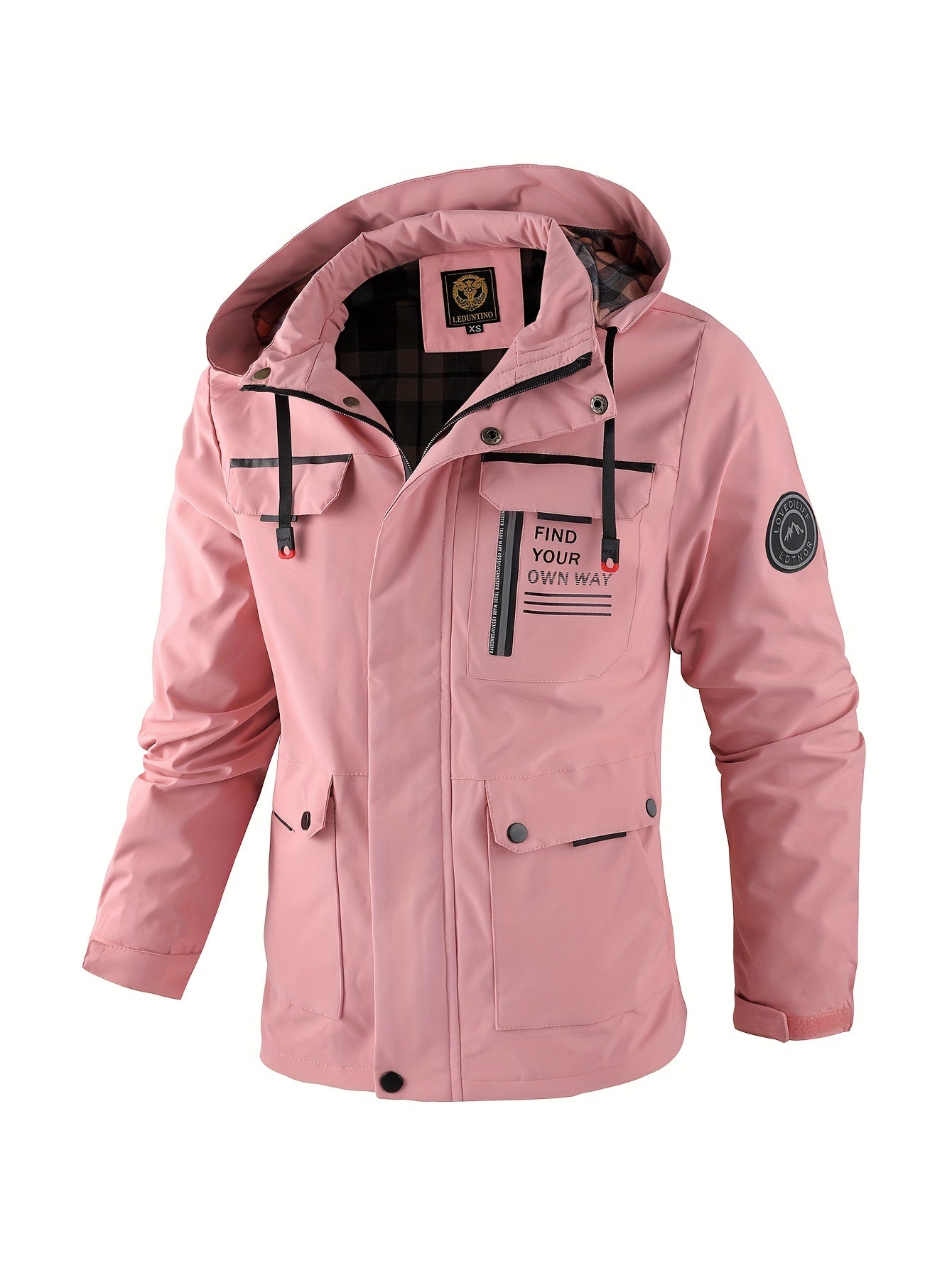 New Men's Fashion Casual Windbreaker Bomber Jacket, Spring Outdoor Waterproof Sports Jacket