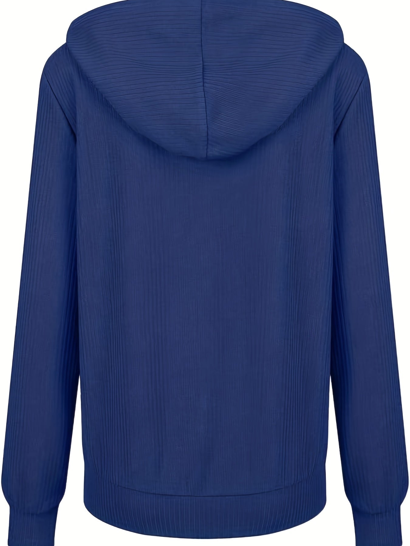 Drawstring Zip Up Hoodie, Casual Long Sleeve Hoodie For Fall & Winter, Women's Clothing