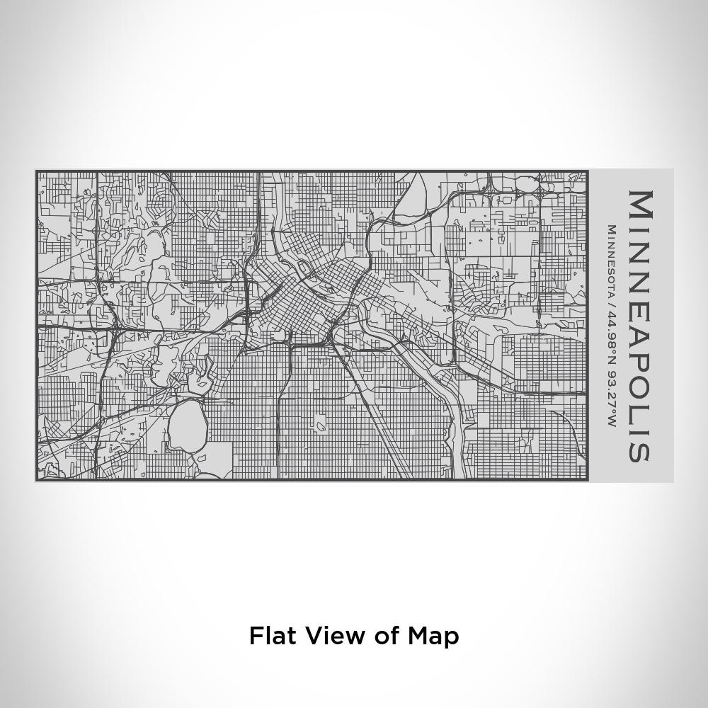Minneapolis - Minnesota Map Insulated Bottle