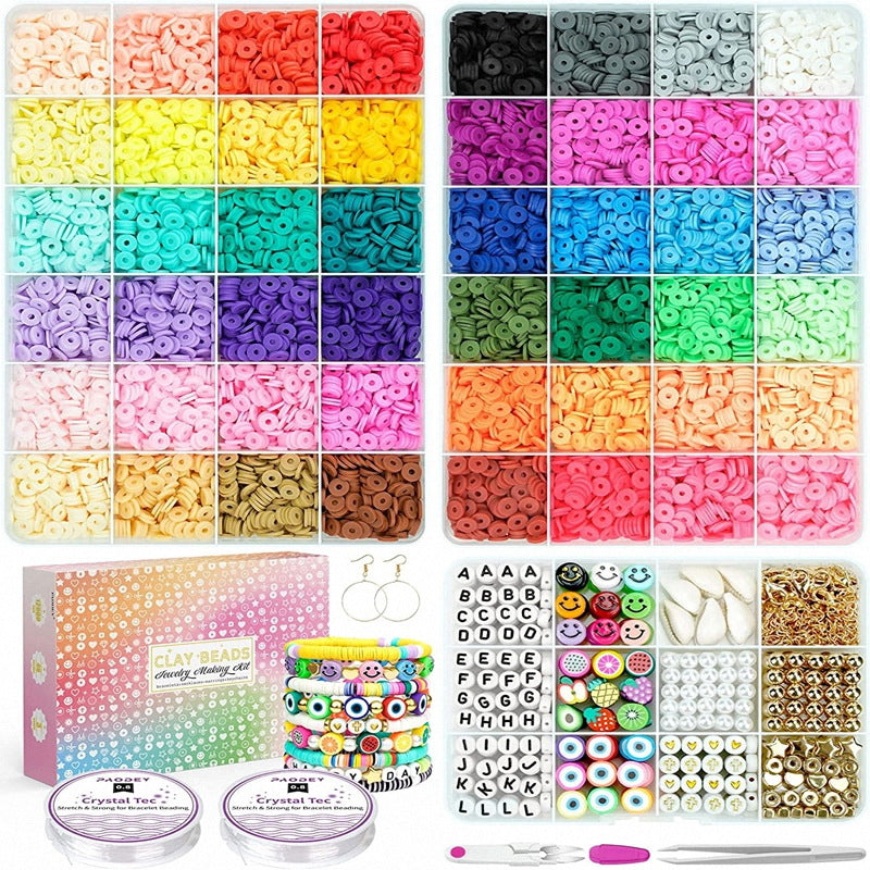 12,000 Pieces Of Clay Beads, Soft Clay Pieces, Soft Clay Bead Sets, Decorations, Bracelets, DIY Accessories