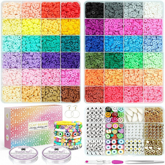 12,000 Pieces Of Clay Beads, Soft Clay Pieces, Soft Clay Bead Sets, Decorations, Bracelets, DIY Accessories