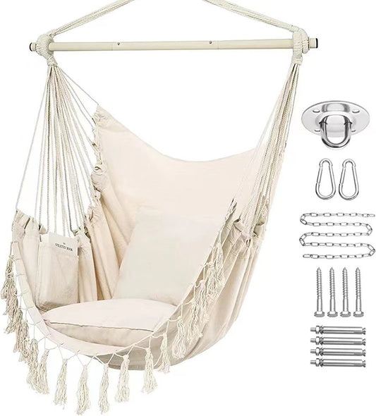 Hanging Chair Amazon Cross Border Outdoor Swing Garden Courtyard Rocking Chair With Cushion Outdoor As Canvas Hammock