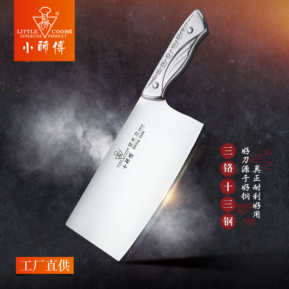 Small Master Stainless Steel All-steel Knife Chopping Bones And Meat Slices Kitchen Knife Household Chef&amp;#039;s Room Knives Sharp All-steel Kitchen Knife