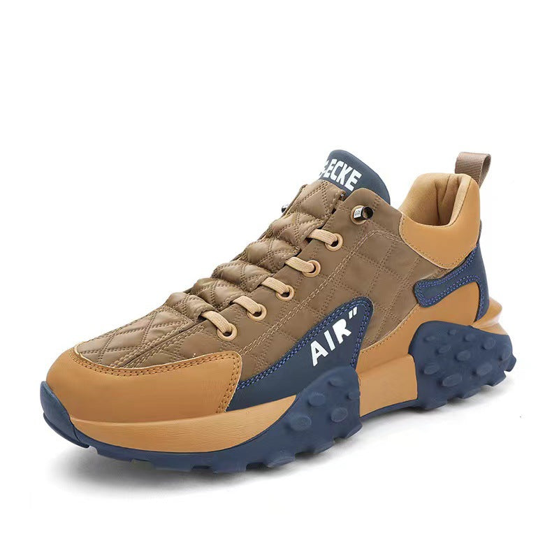 Thick-soled Daddy Shoes Men's 2023 Spring Korean Version Comfortable Running Forrest Gump Shoes Low Top Fashion Breathable Sports Shoes Men