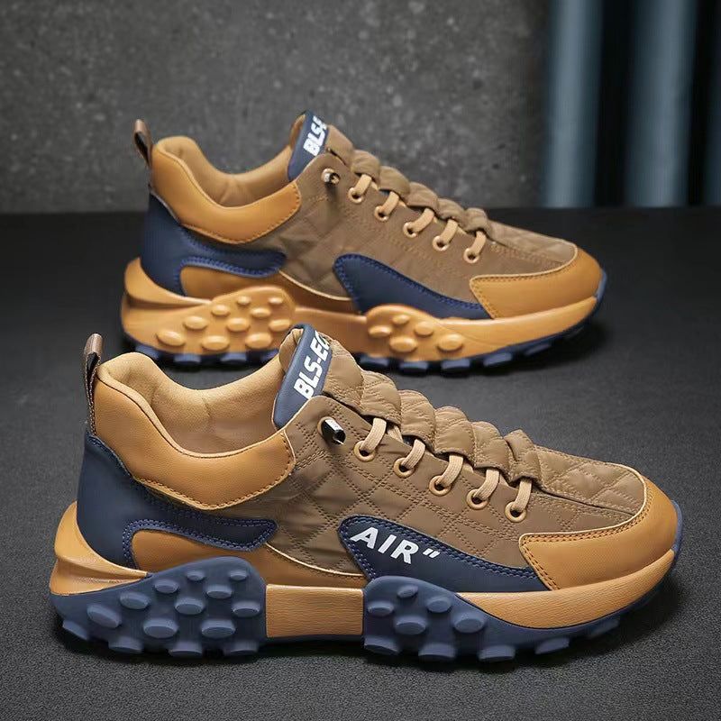 Thick-soled Daddy Shoes Men's 2023 Spring Korean Version Comfortable Running Forrest Gump Shoes Low Top Fashion Breathable Sports Shoes Men