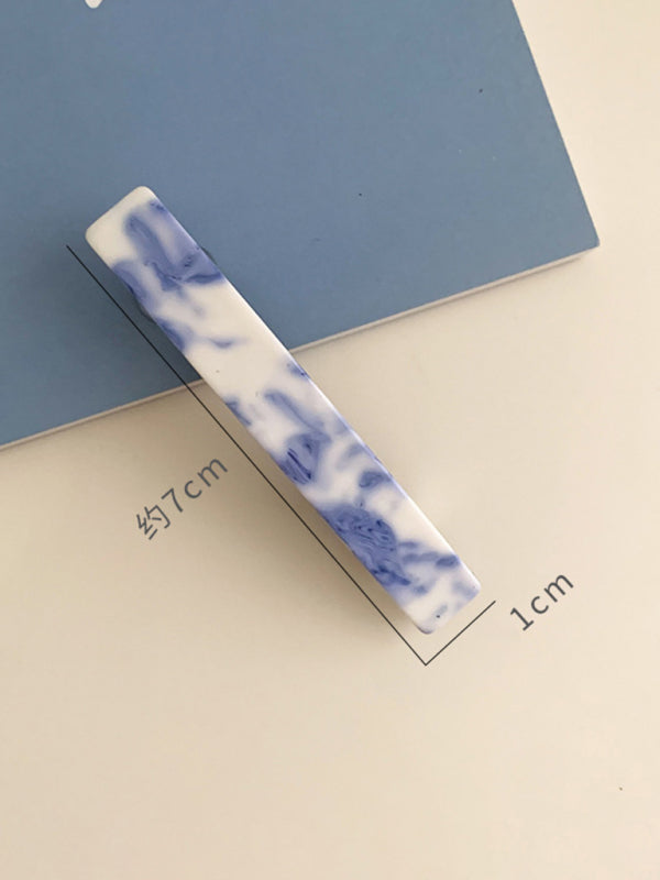 New vintage blue and white blue and white porcelain pattern hairpin