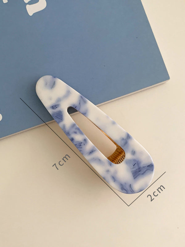 New vintage blue and white blue and white porcelain pattern hairpin