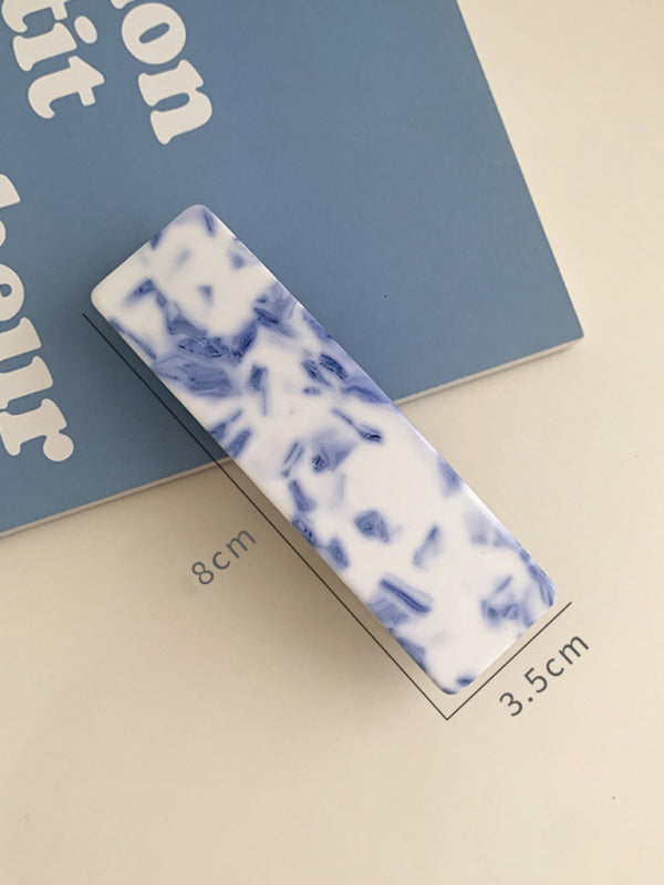 New vintage blue and white blue and white porcelain pattern hairpin