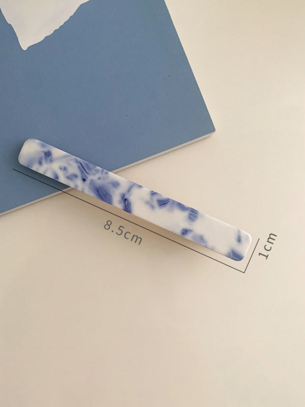New vintage blue and white blue and white porcelain pattern hairpin