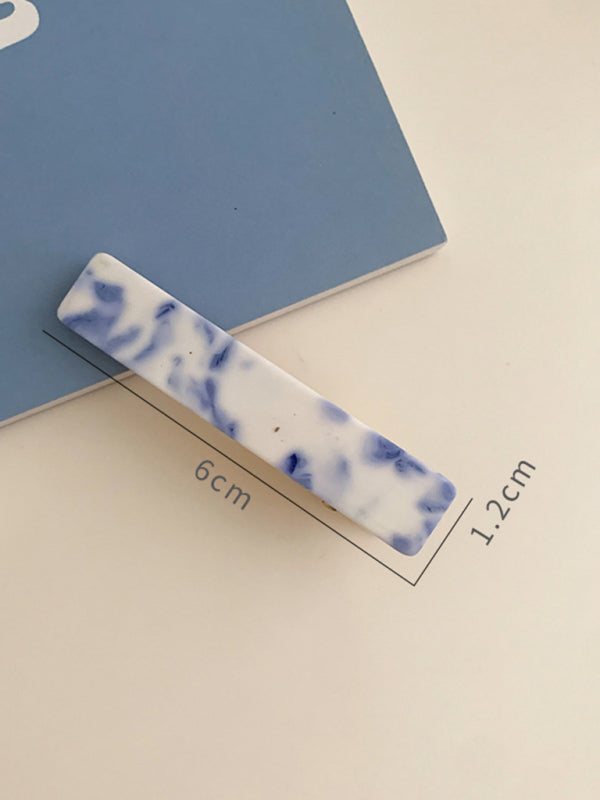 New vintage blue and white blue and white porcelain pattern hairpin